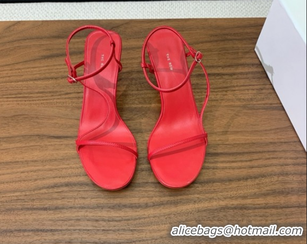 Low Cost The Row Bare Sandal in Leather 6.5cm Heel TR052906 Red 2025