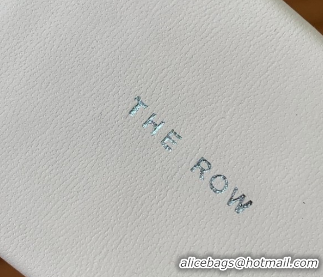 Luxury The Row Bare Flat Sandal in Leather TR052908 White 2025