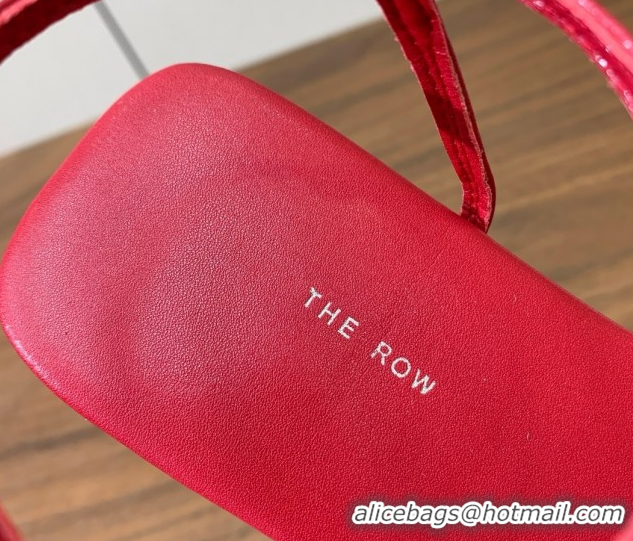 Discount The Row Bare Flat Sandal in Leather TR052909 Red 2025