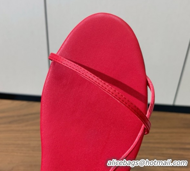 Discount The Row Bare Flat Sandal in Leather TR052909 Red 2025