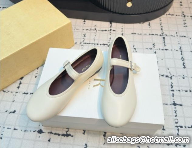 Top Design The Row Boheme MJ Shoe in Lambskin Leather TR052911 White 2025