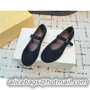 Shop Duplicate The Row Boheme MJ Shoe in Suede TR052913 Black 2025