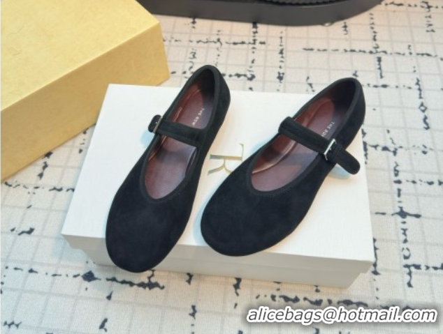 Shop Duplicate The Row Boheme MJ Shoe in Suede TR052913 Black 2025