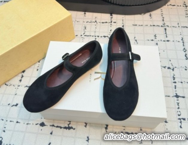 Shop Duplicate The Row Boheme MJ Shoe in Suede TR052913 Black 2025