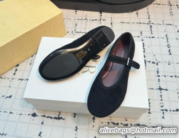 Shop Duplicate The Row Boheme MJ Shoe in Suede TR052913 Black 2025