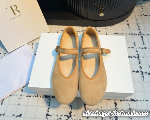 Good Quality The Row Boheme MJ Shoe in Suede TR052914 Tan 2025