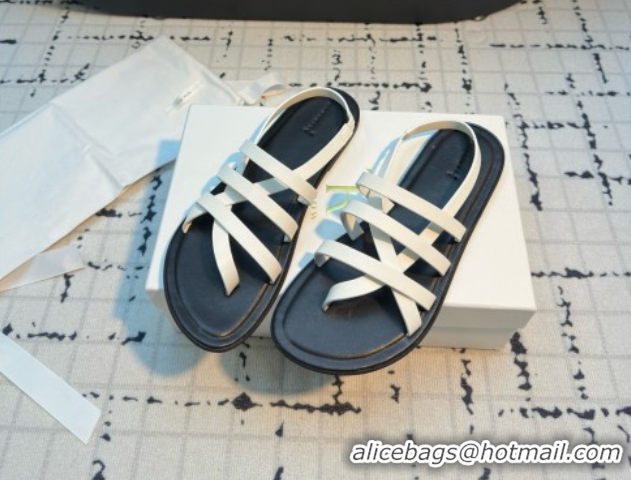 Best Product The Row Line Sandals in White Leather TR052915 2025