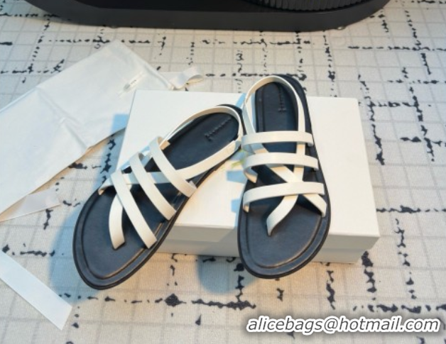 Best Product The Row Line Sandals in White Leather TR052915 2025