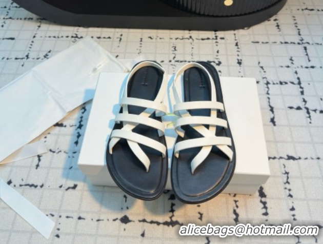 Best Product The Row Line Sandals in White Leather TR052915 2025