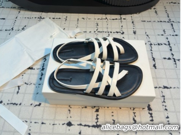 Best Product The Row Line Sandals in White Leather TR052915 2025
