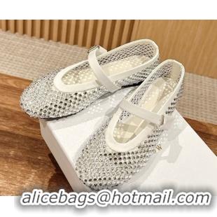 Sumptuous The Row Strass Ballet Flats Slipper White 0604094 2025