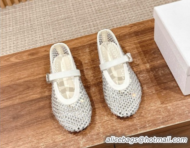 Sumptuous The Row Strass Ballet Flats Slipper White 0604094 2025