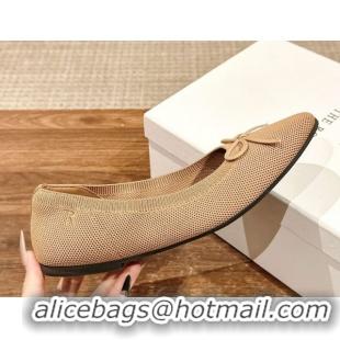 Perfect The Row Knit Ballet Flats Brown 0604097