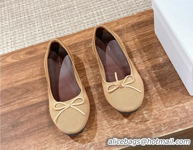 Perfect The Row Knit Ballet Flats Brown 0604097