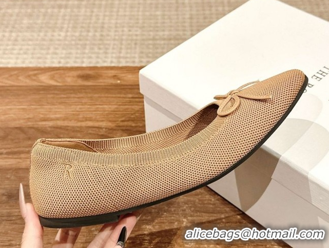 Perfect The Row Knit Ballet Flats Brown 0604097