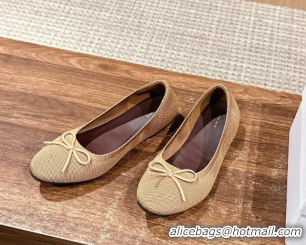 Perfect The Row Knit Ballet Flats Brown 0604097