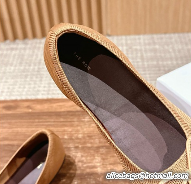Perfect The Row Knit Ballet Flats Brown 0604097