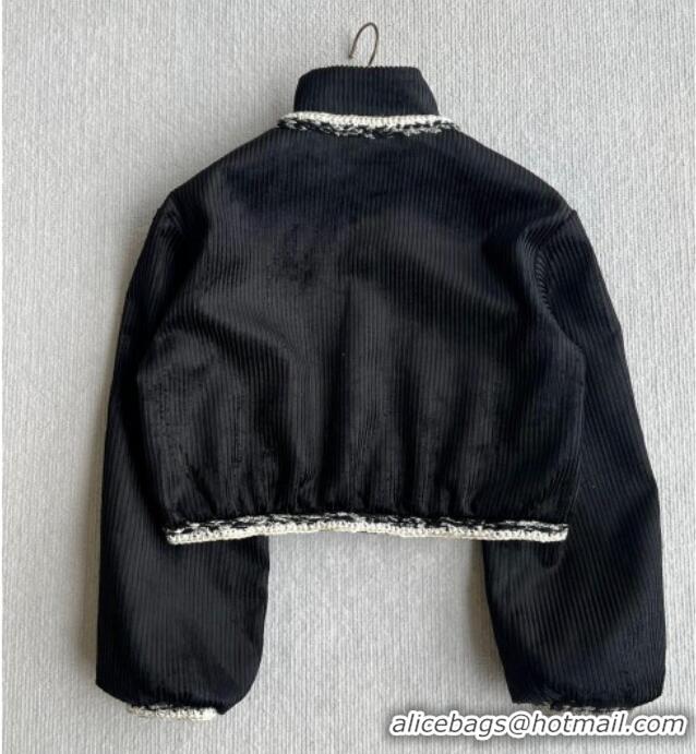 Good Taste Chanel Tweed Short Jacket CH110606 Black 2025