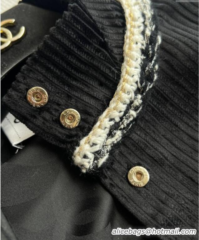 Good Taste Chanel Tweed Short Jacket CH110606 Black 2025