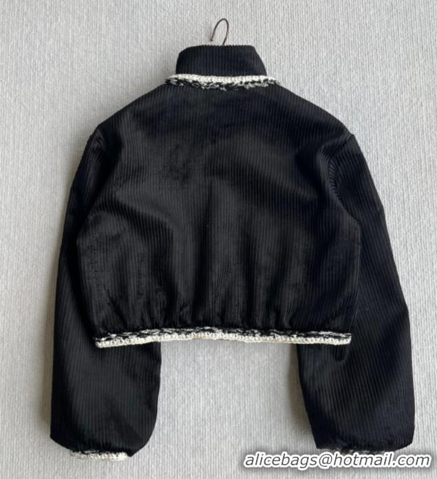 Good Taste Chanel Tweed Short Jacket CH110606 Black 2025