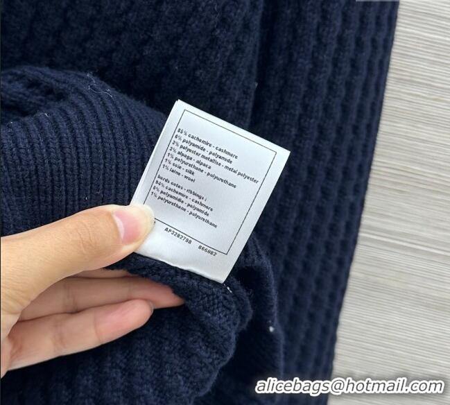 Reasonable Price Chanel Cashmere Blend Sweater CH110622 Blue 2025