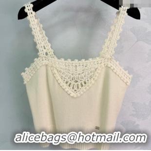 Buy Discount Chanel Crochet Vest CH110643 White 2025