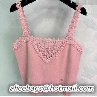 Well Crafted Chanel Crochet Vest CH110643 Pink 2025