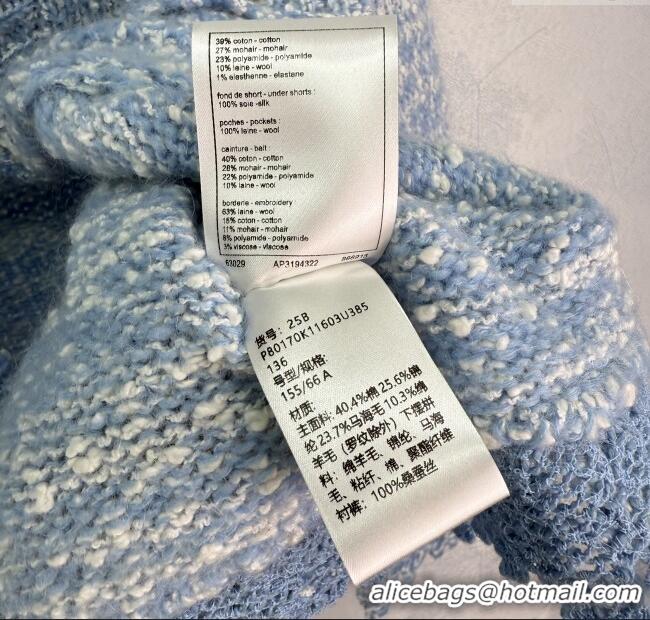 Luxury Cheap Chanel Cardigan DR110663 Blue 2025