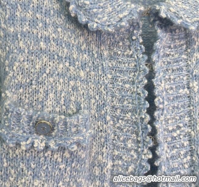 Luxury Cheap Chanel Cardigan DR110663 Blue 2025