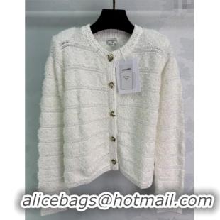 Super Quality Chanel Wool Cardigan CH110664 White 2025