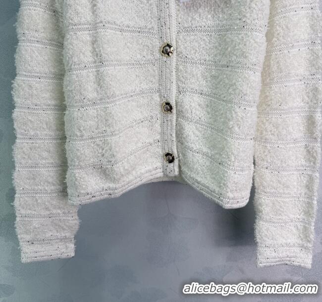 Super Quality Chanel Wool Cardigan CH110664 White 2025