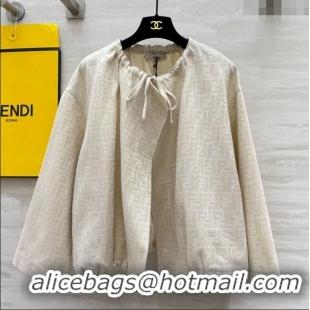 Super Quality Fendi FF Cape Jacket FE091902 Beige 2025