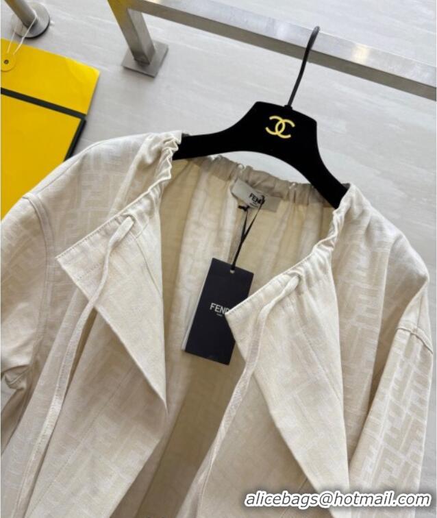 Super Quality Fendi FF Cape Jacket FE091902 Beige 2025