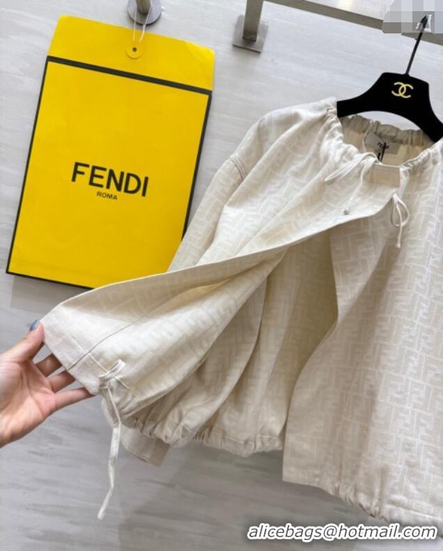 Super Quality Fendi FF Cape Jacket FE091902 Beige 2025