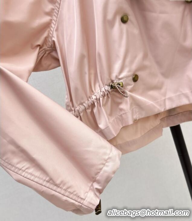 Best Quality Burberry Hooded Jacket B82103 Pink 2025