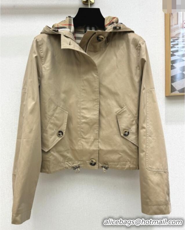 Buy Cheap Burberry Hooded Jacket B82104 Khaki 2025