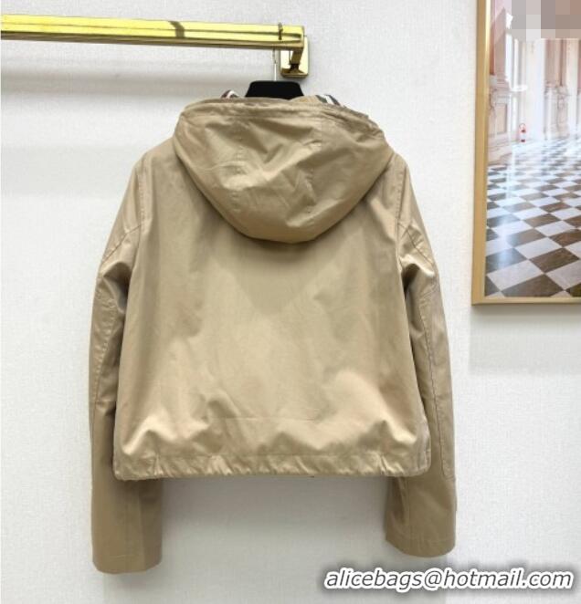 Buy Cheap Burberry Hooded Jacket B82104 Khaki 2025