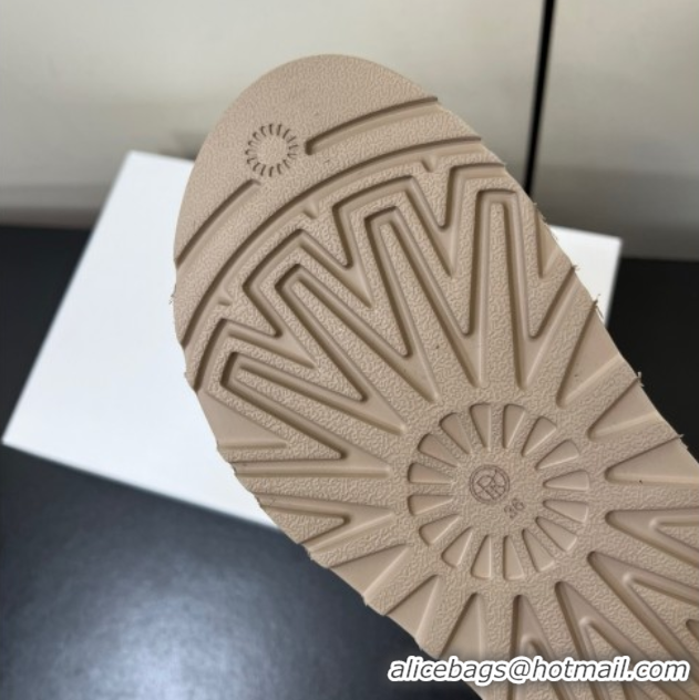 Low Price The Row Suede Platform Slides Sandal Light Grey 0604106