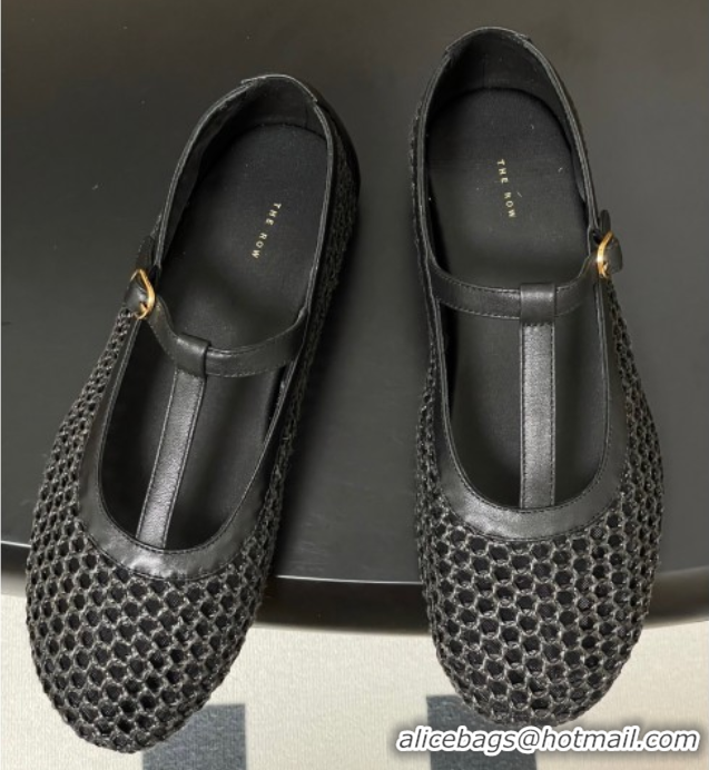 The Row Mesh T Ballet Flats Black TR07100 0710119