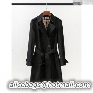 ​Cheap Wholesale Burberry Trench Coat B82106 Black 2025