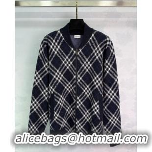 Market Sells Burberry Zipped Wool Cardigan B82108 Blue 2025