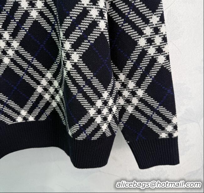Spot Bulk Burberry Zipped Wool Sweater B82109 Blue 2025