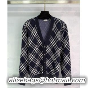 New Release Creation Burberry Wool Cardigan B82110 Blue 2025