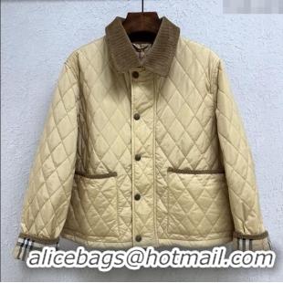 Buy New Cheap Burberry Padded Jacket B090111 Khaki 2025