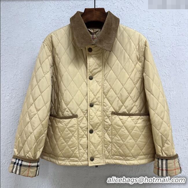 Buy New Cheap Burberry Padded Jacket B090111 Khaki 2025