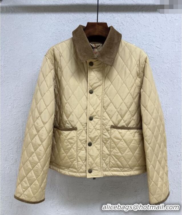 Buy New Cheap Burberry Padded Jacket B090111 Khaki 2025