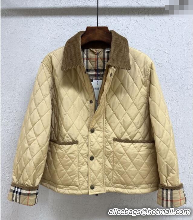 Buy New Cheap Burberry Padded Jacket B090111 Khaki 2025