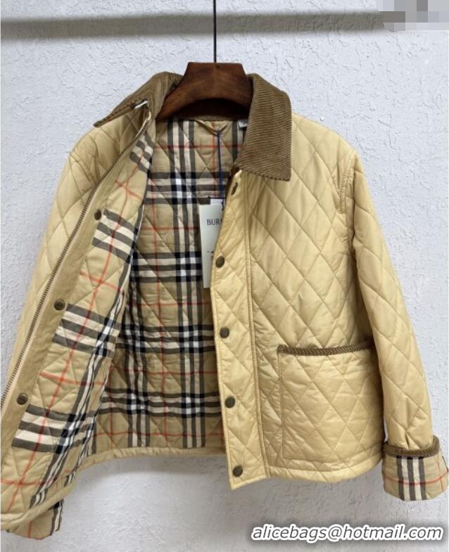 Buy New Cheap Burberry Padded Jacket B090111 Khaki 2025