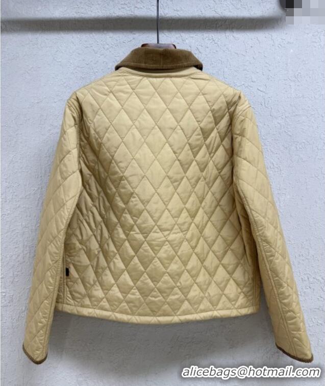Buy New Cheap Burberry Padded Jacket B090111 Khaki 2025