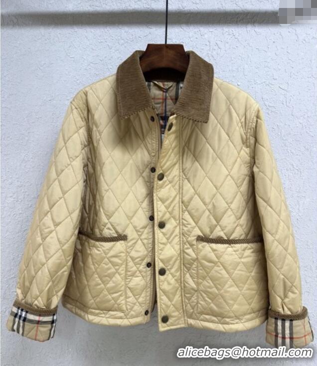Buy New Cheap Burberry Padded Jacket B090111 Khaki 2025